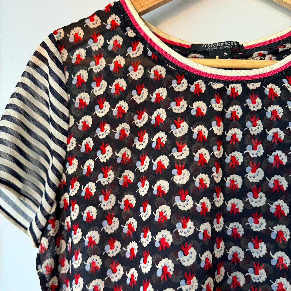 Scotch and Soda sheer top size 1
